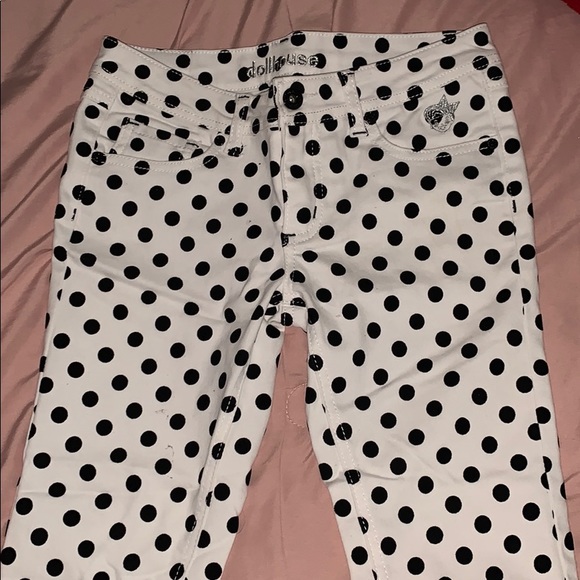 White pants with black dots - Picture 1 of 1